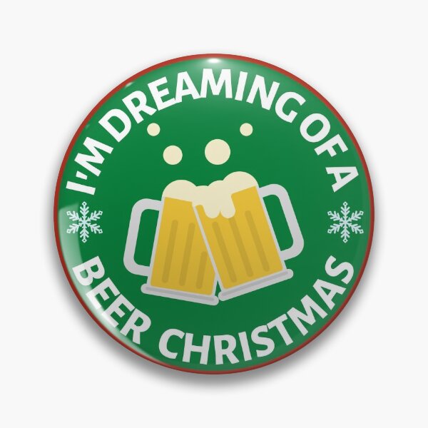 Item preview, Im Dreaming of a Beer Christmas (Green) - Funny Christmas Beer Puns - Gift for Beer Lovers who like alcohol jokes designed and sold by CaitU.