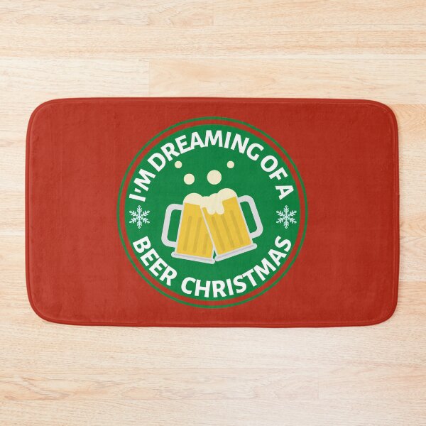 Item preview, Im Dreaming of a Beer Christmas (Green) - Funny Christmas Beer Puns - Gift for Beer Lovers who like alcohol jokes designed and sold by CaitU.