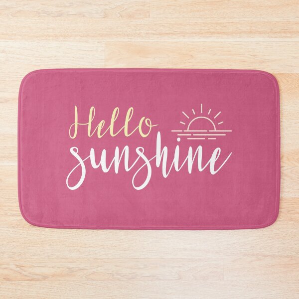 Item preview, Hello Sunshine Summer Quote designed and sold by DancingwithInk.