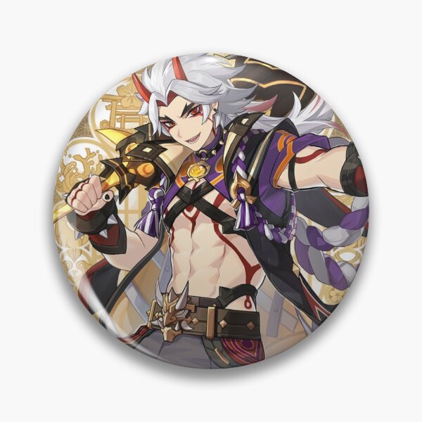 Item preview, Arataki Itto Card - Genshin Impact designed and sold by Aka-Hanako.