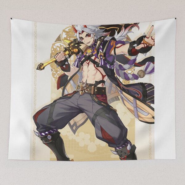 Item preview, Arataki Itto Card - Genshin Impact designed and sold by Aka-Hanako.