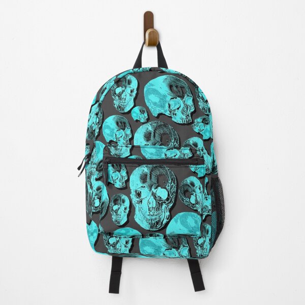 Item preview, Turquoise Group Of Human Skulls Vintage Illustration Line Drawing designed and sold by TrulyEpoque.