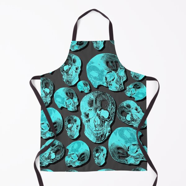 Item preview, Turquoise Group Of Human Skulls Vintage Illustration Line Drawing designed and sold by TrulyEpoque.