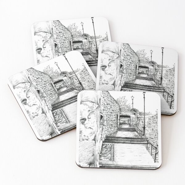Item preview, Dysart in Fife, Scotland Pencil Drawing: Architecture [Lane/Vennel/Thoroughfare] designed and sold by Grant Wilson.