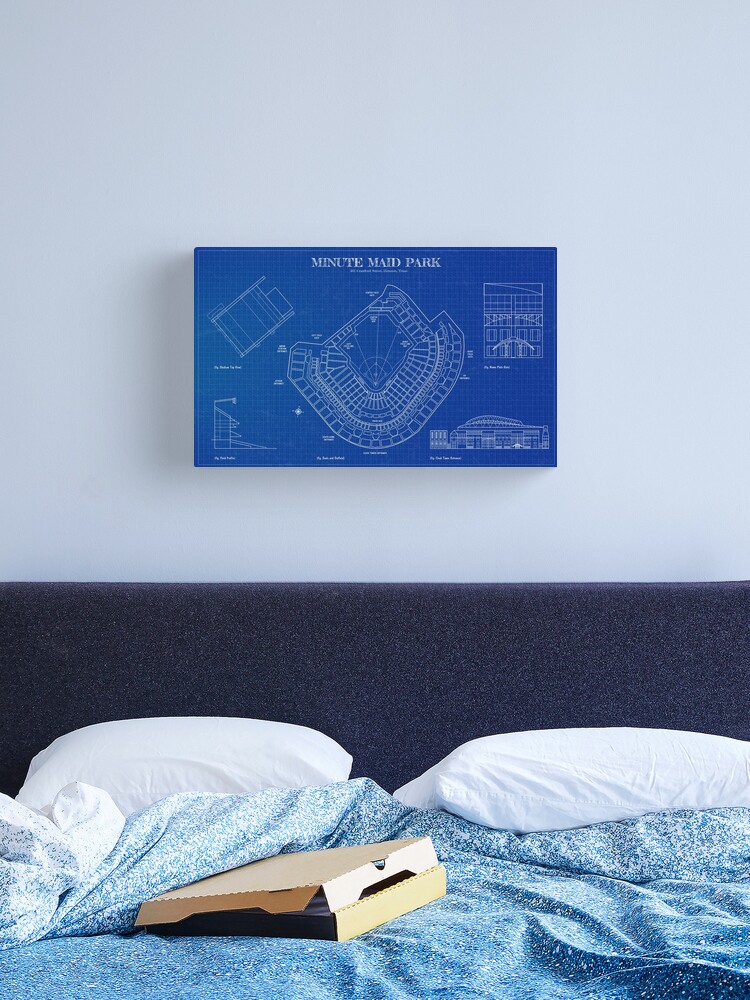 Minute Maid Park (Blueprint) Poster for Sale by BLUE GALAXY DESIGNS