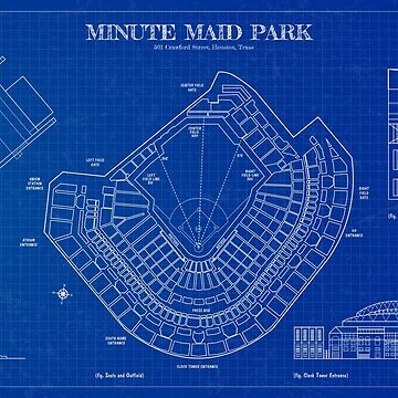 Houston Astros - Minute Maid Park (Orange) Team Colors T-Shirt – Ballpark  Blueprints