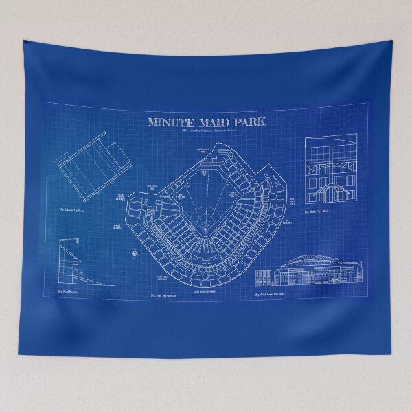 Item preview, Minute Maid Park (Blueprint) designed and sold by BGALAXY.