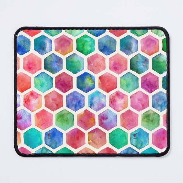 Item preview, Hand Painted Watercolor Honeycomb Pattern designed and sold by micklyn.