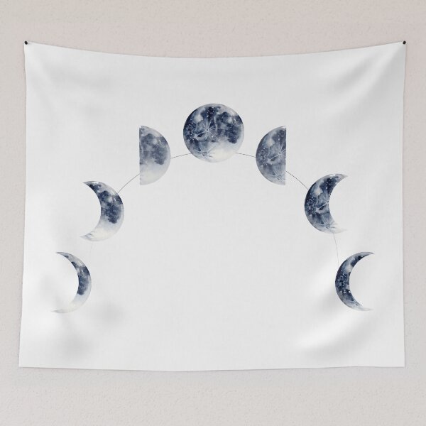 Item preview, Moon Phases | Watercolor  designed and sold by Harpley Design Studio.
