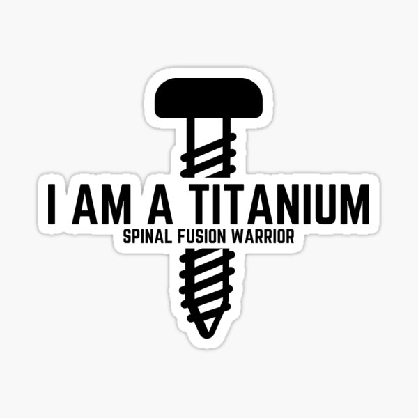 Item preview, I Am Titanium spinal fusion warrior designed and sold by ArTips.