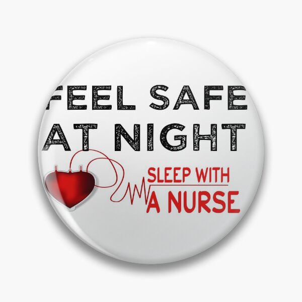 Item preview, feel safe at night sleep with a nurse_gift for  happy birthday nurse designed and sold by ANAS    HO.
