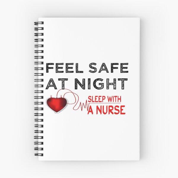 Item preview, feel safe at night sleep with a nurse_gift for  happy birthday nurse designed and sold by ANAS    HO.
