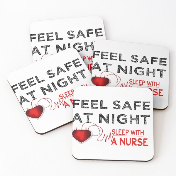 Item preview, feel safe at night sleep with a nurse_gift for  happy birthday nurse designed and sold by ANAS    HO.