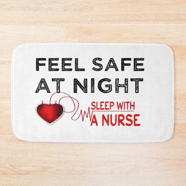 Item preview, feel safe at night sleep with a nurse_gift for  happy birthday nurse designed and sold by ANAS    HO.