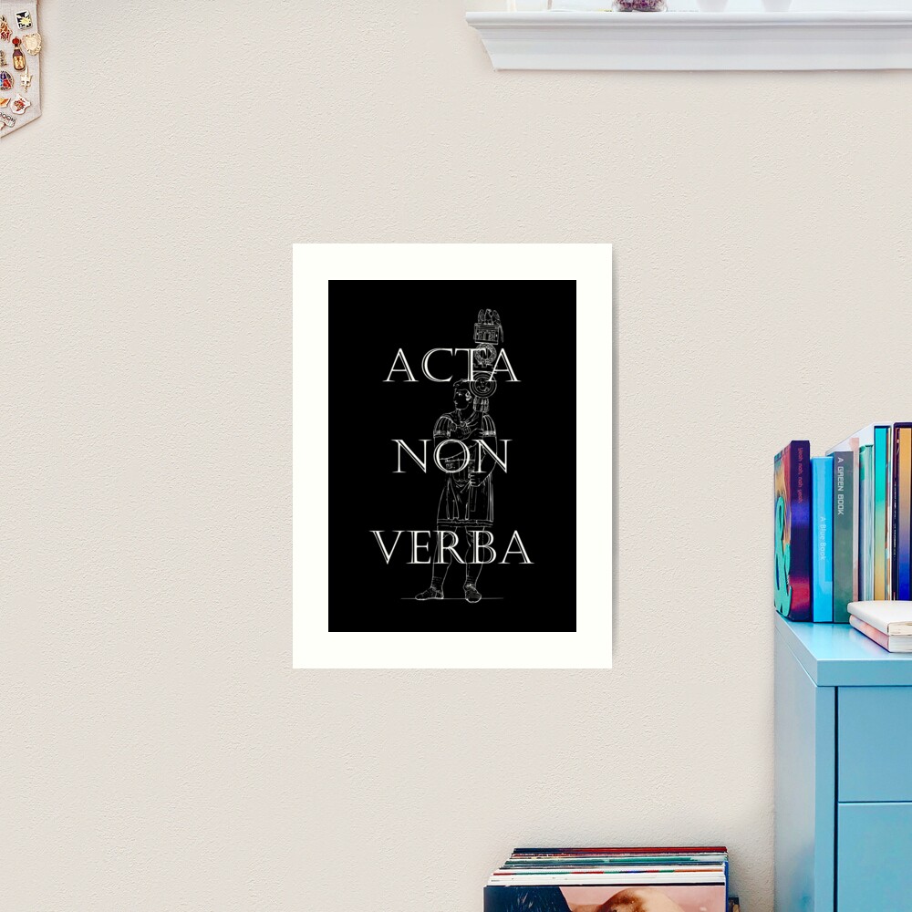 ACTA NON VERBA: Deeds, Not Words: Awesome (6x9 , 100 Pages) Lined