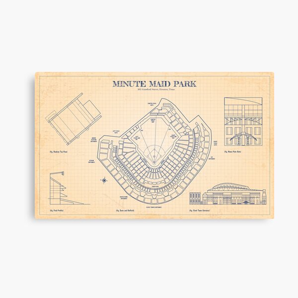  Ballpark Blueprints Minute Maid Park : Sports & Outdoors