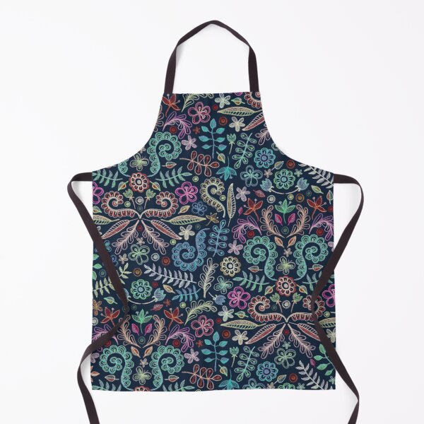 Item preview, Colored Chalk Floral Doodle Pattern designed and sold by micklyn.