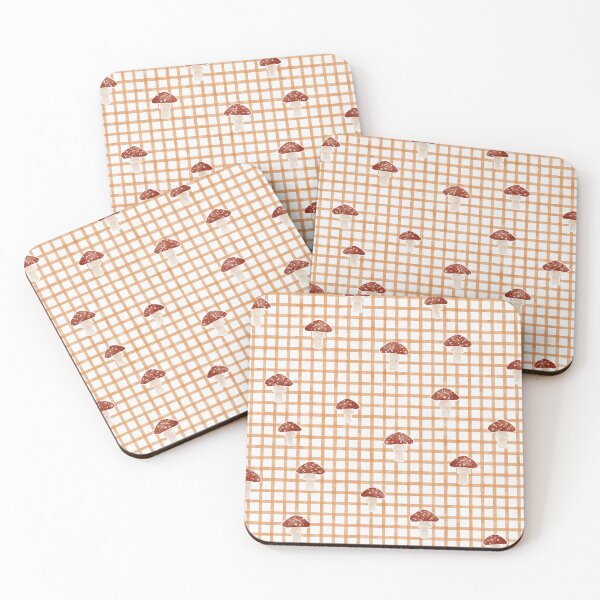 Item preview, Mushroom Gingham designed and sold by RebeccaFlaherty.