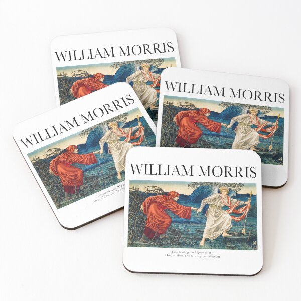 Item preview, William Morris - Love Leading the Pilgrim, Angel and Pilgrim with Cape designed and sold by FrostMintStudio.