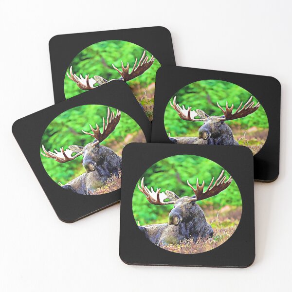 Item preview, Moose Portrait designed and sold by RevolutionInPaint.