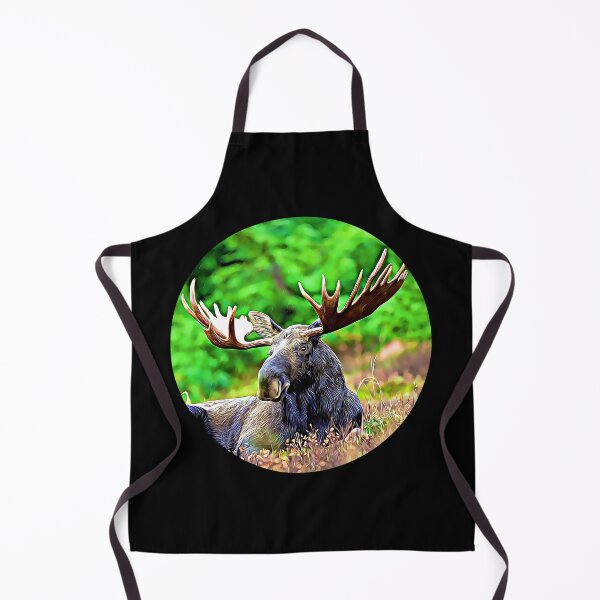 Item preview, Moose Portrait designed and sold by RevolutionInPaint.