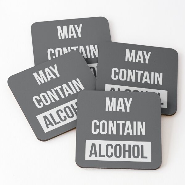 Item preview, May Contain Alcohol Funny Art Design designed and sold by stillballin.