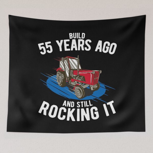 Item preview, Build 55 Years Ago And Still Rocking It - Funny Farmer 55th Birthday designed and sold by onicon.