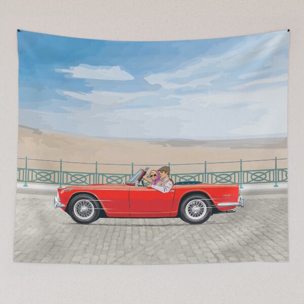 Item preview, Signal Red coloured TR5 with optional wire wheels designed and sold by Bigs66.