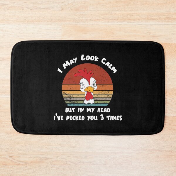 Item preview, Funny Chicken Farmer Retro Vintage Sunset I May Look Calm Holiday, Anniversary, Christmas designed and sold by magicos1.