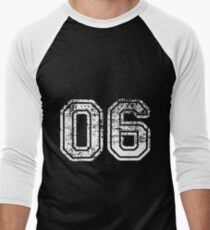 Sport Team Jersey 06 T Shirt Football Soccer Baseball Hockey Double Basketball Zero Six 0 6 Men's Baseball ¾ T-Shirt