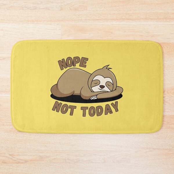 Item preview, Nope Not Today - Cute Sloth Sleeping designed and sold by yoshra.