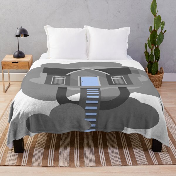 Item preview, Treehouse, minimalist blue monochrome designed and sold by jean-nicolas.