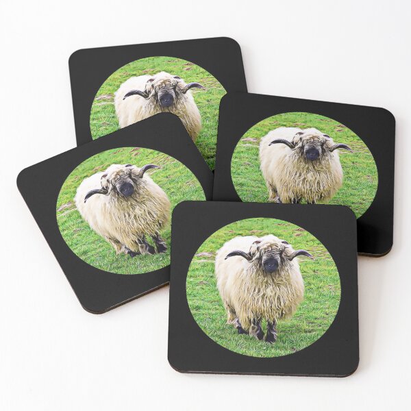 Item preview, Valais Blacknose Sheep Portrait designed and sold by RevolutionInPaint.