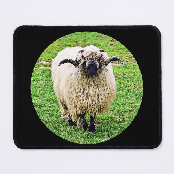 Item preview, Valais Blacknose Sheep Portrait designed and sold by RevolutionInPaint.