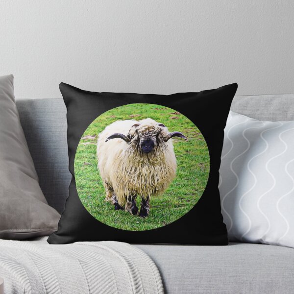Item preview, Valais Blacknose Sheep Portrait designed and sold by RevolutionInPaint.