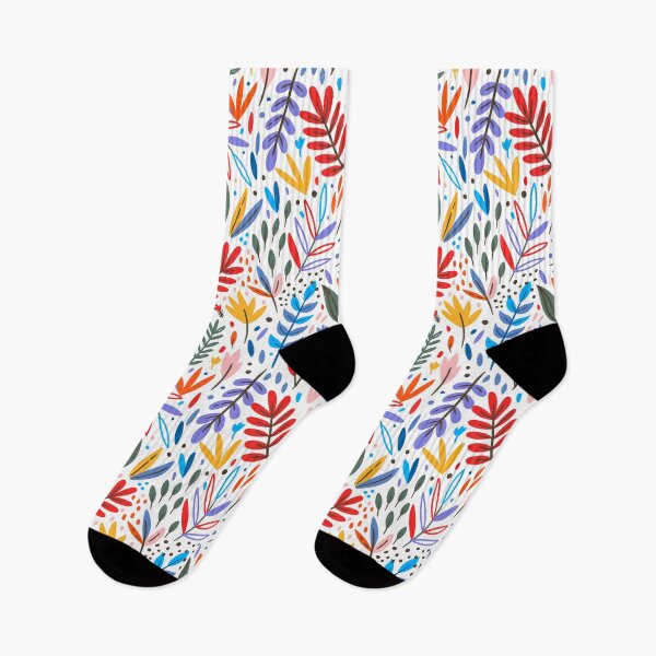 Item preview, Colorful Tropical Vibe Leafy Pattern designed and sold by urban-color.