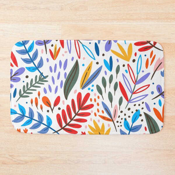 Item preview, Colorful Tropical Vibe Leafy Pattern designed and sold by urban-color.