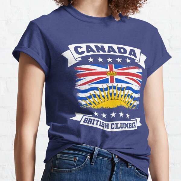 Canada British Columbia Flag - Vintage Classic T-Shirt