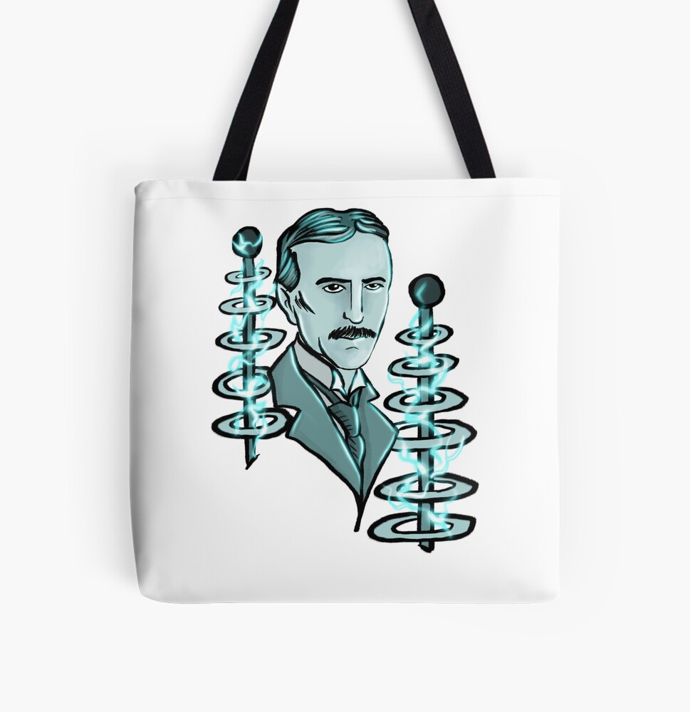 Nikola Tesla portrait Backpack