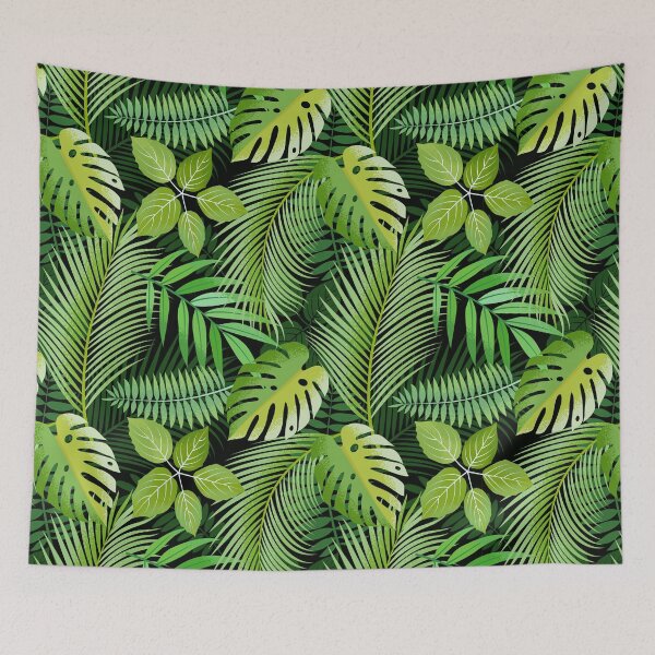 Item preview, Hawaiian Tropical Vibe Leafy Pattern designed and sold by urban-color.