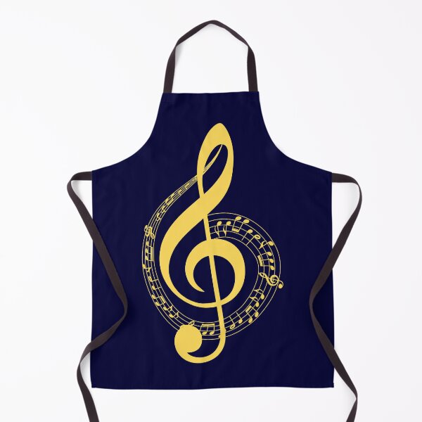 Item preview, Musical Notes Mustard Yellow designed and sold by rewstudio.