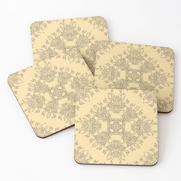 Item preview, Retro-Vintage Abstract Leaves Mandala designed and sold by jeanyun48.