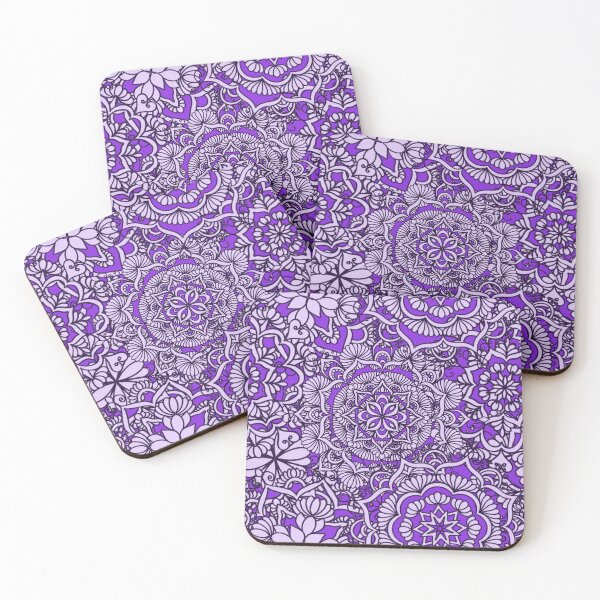 Item preview, Proton Purple Happy Mandalas designed and sold by Elvira Draat.
