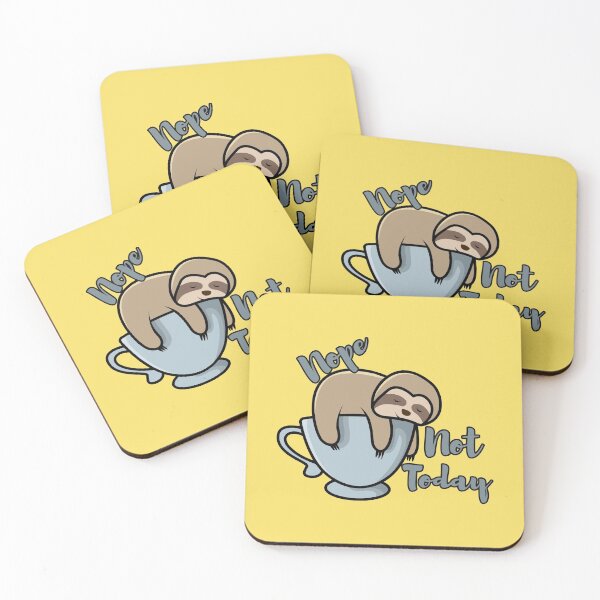 Item preview, Nope Not Today - Cute Sloth Sleeping In A Big Tea Cup designed and sold by yoshra.