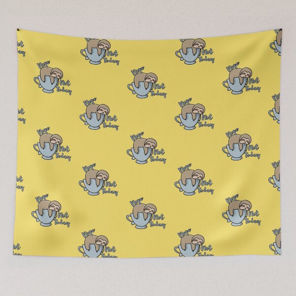 Item preview, Nope Not Today - Cute Sloth Sleeping In A Big Tea Cup designed and sold by yoshra.