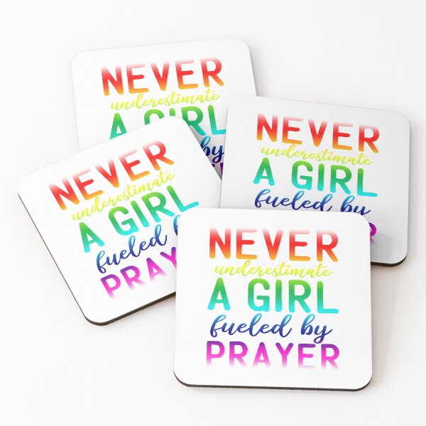 Item preview, Rainbow Never Underestimate A Girl Fueled By Prayer designed and sold by PeachesMommy.