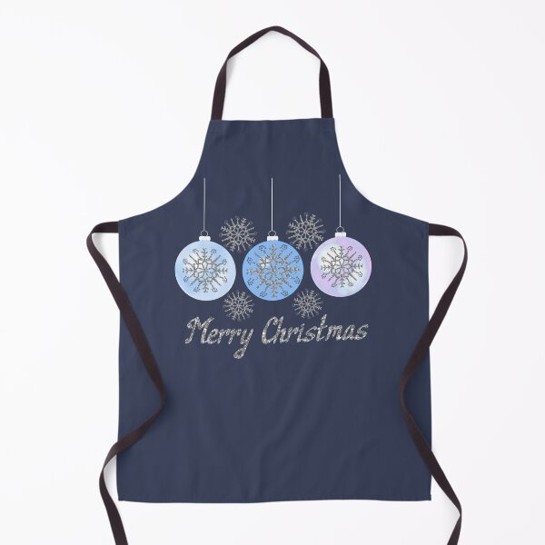 Item preview, Blue Balls Merry Christmas Snowflake Sparkle designed and sold by ViewerEqualsPhoton.