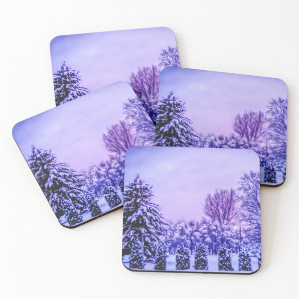 Item preview, Winter Country Sunrise, Atmospheric Vintage Painting  designed and sold by ACC .