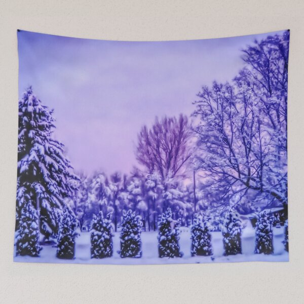 Item preview, Winter Country Sunrise, Atmospheric Vintage Painting  designed and sold by ACC .