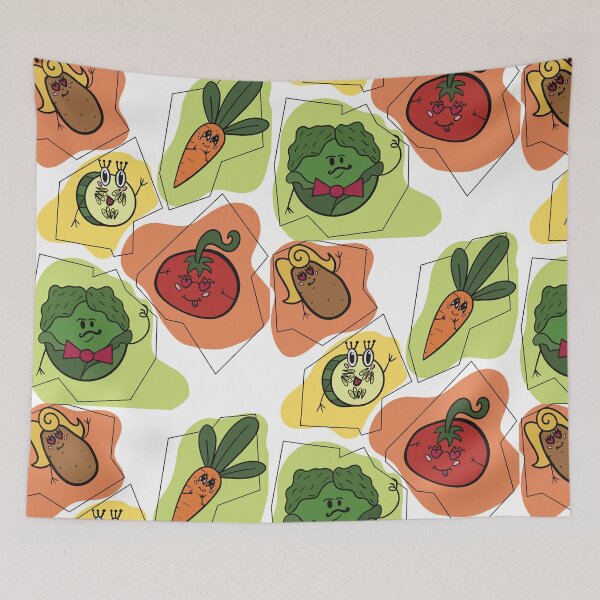 Item preview, Fun Vegetables Pattern - Cartoon Veggies designed and sold by Reelippy.